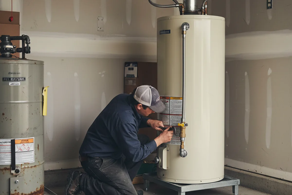 Water heater and shutoff valve replacement in Jordanville