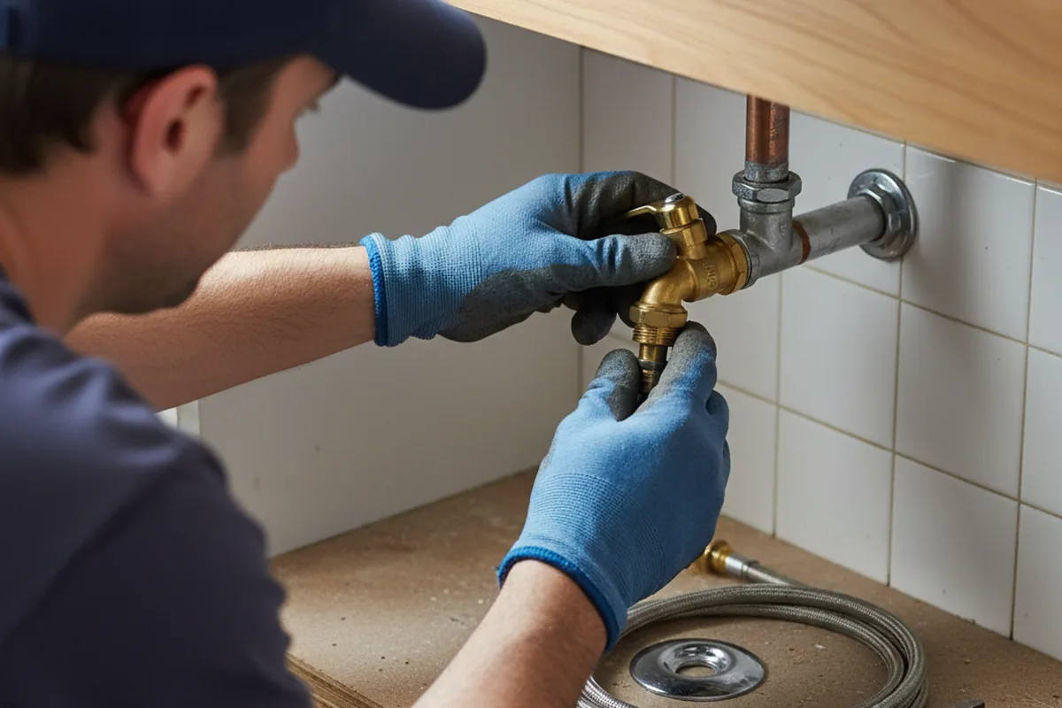 Shutoff valve and fitting work during Emergency Plumbing in Jordanville